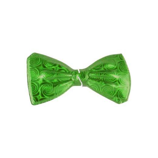 Alternate image of 5" Green Holographic Bow Tie